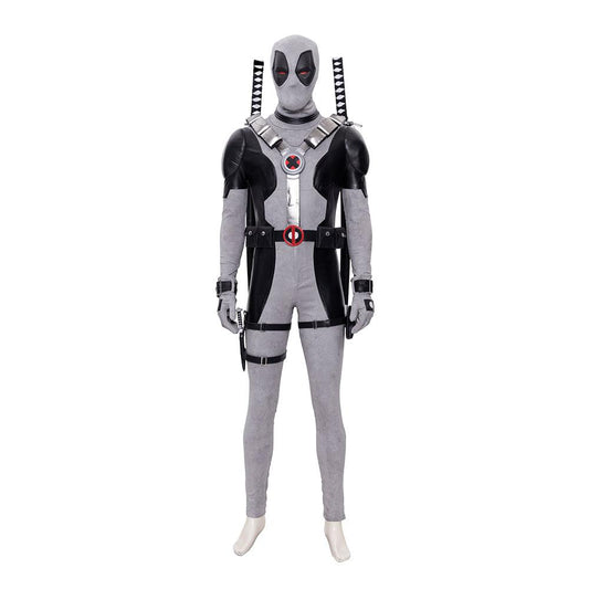 Movie White Deadpool Outfit Cosplay Costume