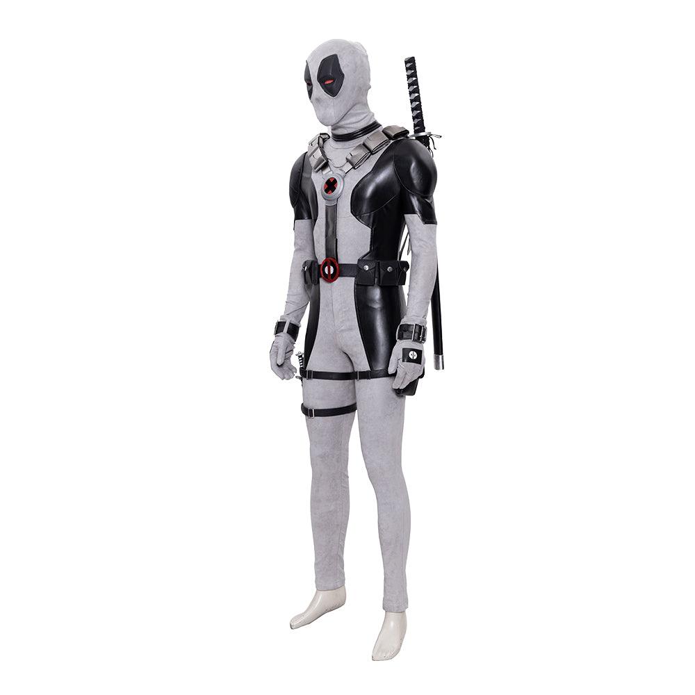 Movie White Deadpool Outfit Cosplay Costume