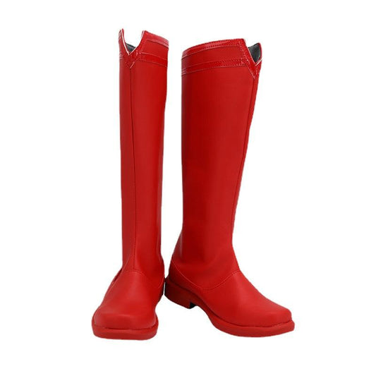 Superhero Clark Clark Kent Red Boots Cosplay Shoes