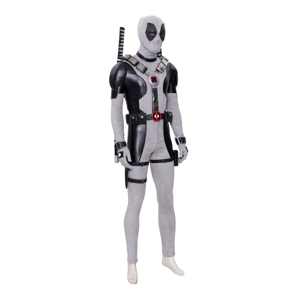 Movie White Deadpool Outfit Cosplay Costume