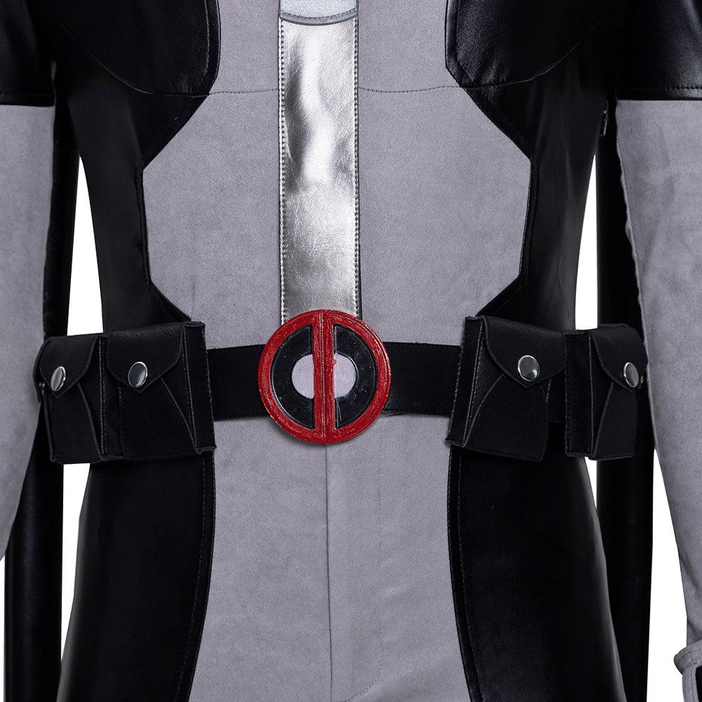 Movie White Deadpool Outfit Cosplay Costume