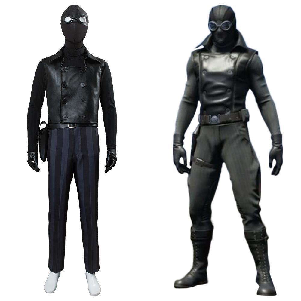 Spiderman Into The Spider Verse Spider Man Noir Cosplay Costume