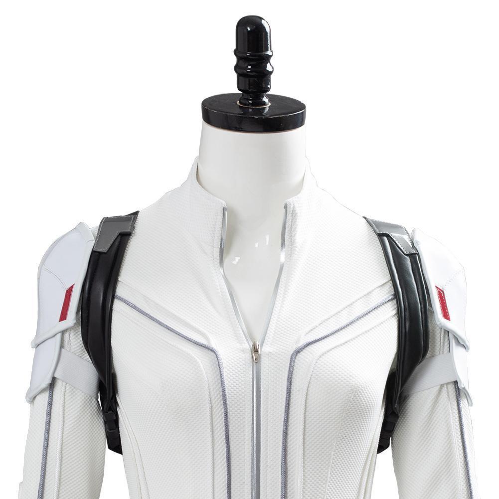 Shield Avengers Black Widow Movie Natasha Romanoff White Suit Costume Cosplay Costume