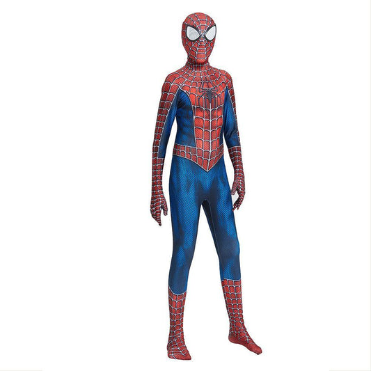 Kids SpiderMan Raimi suit Spiderman Cosplay Costume Halloween Zentai