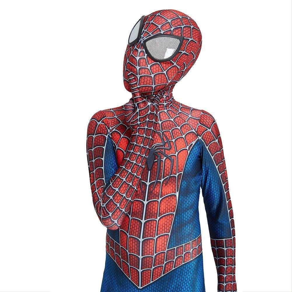 Kids SpiderMan Raimi suit Spiderman Cosplay Costume Halloween Zentai