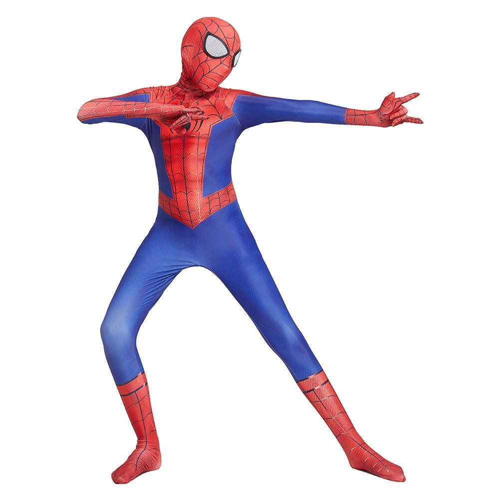 Kids Spider-Man Peter Parker Cosplay Costume Zentai Spiderman Superhero Bodysuit Halloween Jumpsuits