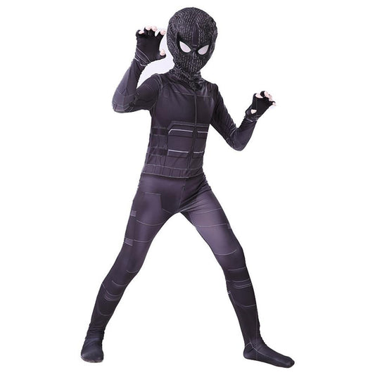 Kids SpiderMan Stealth Battle Suit SpiderMan 2 Far From Home Cosplay Costume