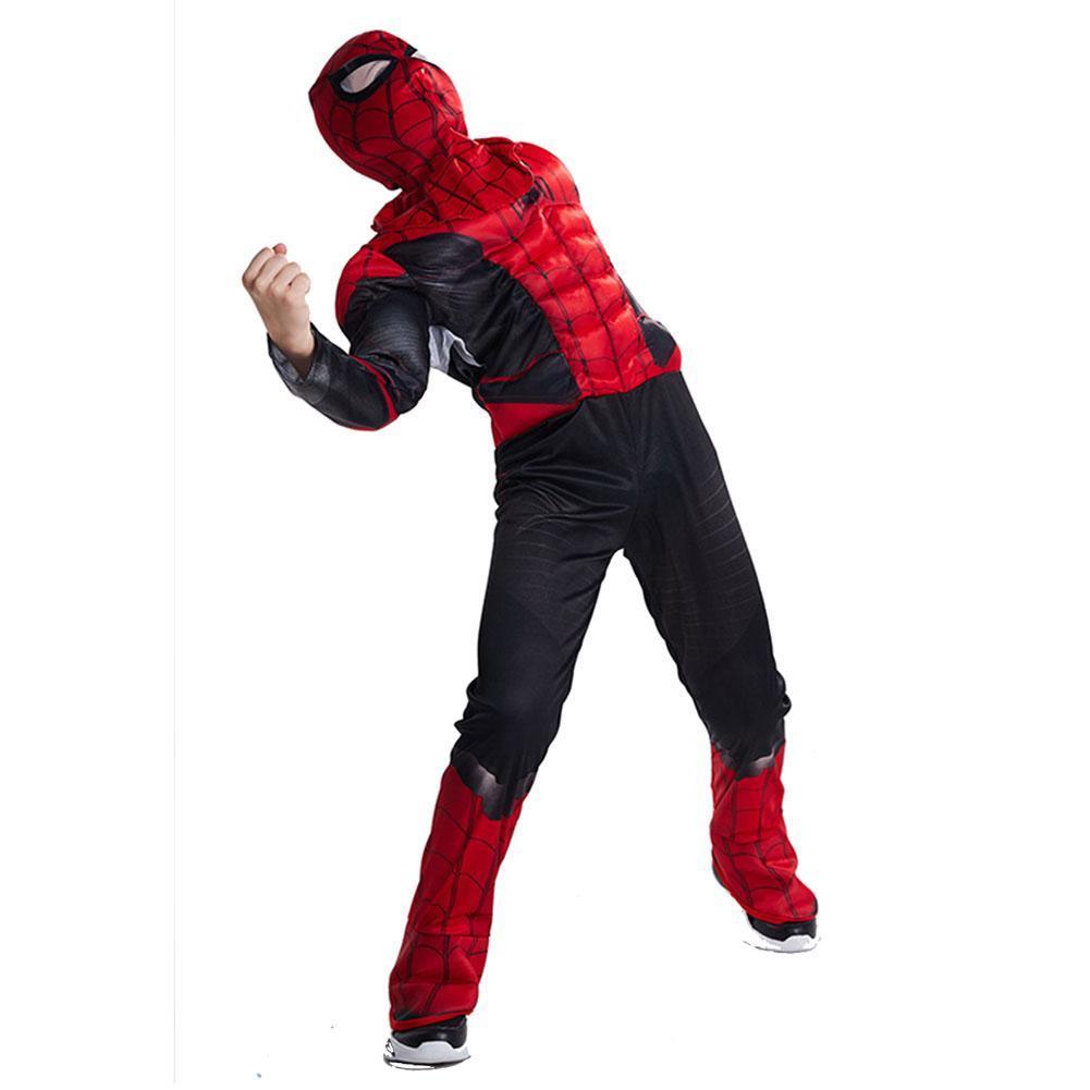 Kids Spiderman Muscle Jumpsuits Halloween Cosplay Costume Far From Home Superhero Fancy Costumes