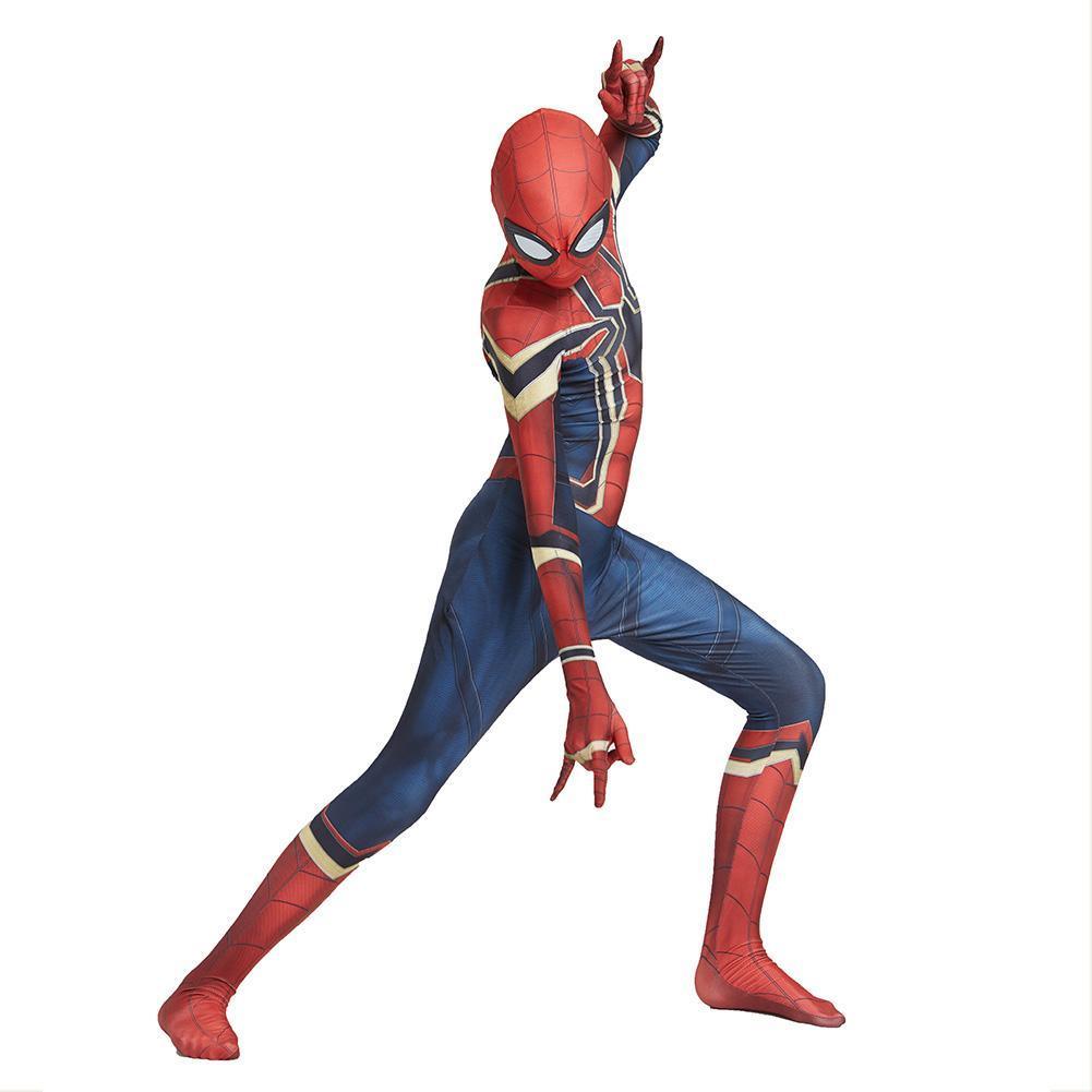 Kids Spiderman Homecoming Cosplay Rompers Costume Halloween Zentai Iron Spider Man Bodysuit Jumpsuits