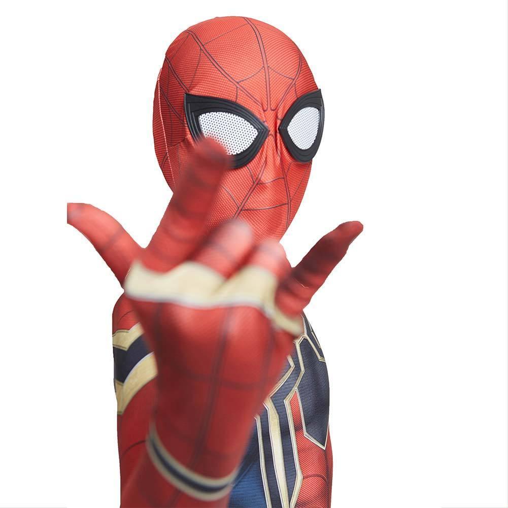 Kids Spiderman Homecoming Cosplay Rompers Costume Halloween Zentai Iron Spider Man Bodysuit Jumpsuits