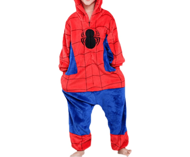 Spiderman Onesie Pajamas for Kids Childrens Cosplay Sleepwear