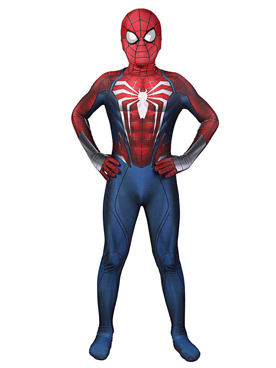 Red PS5 Spiderman Lycra Spandex Zentai for Kids