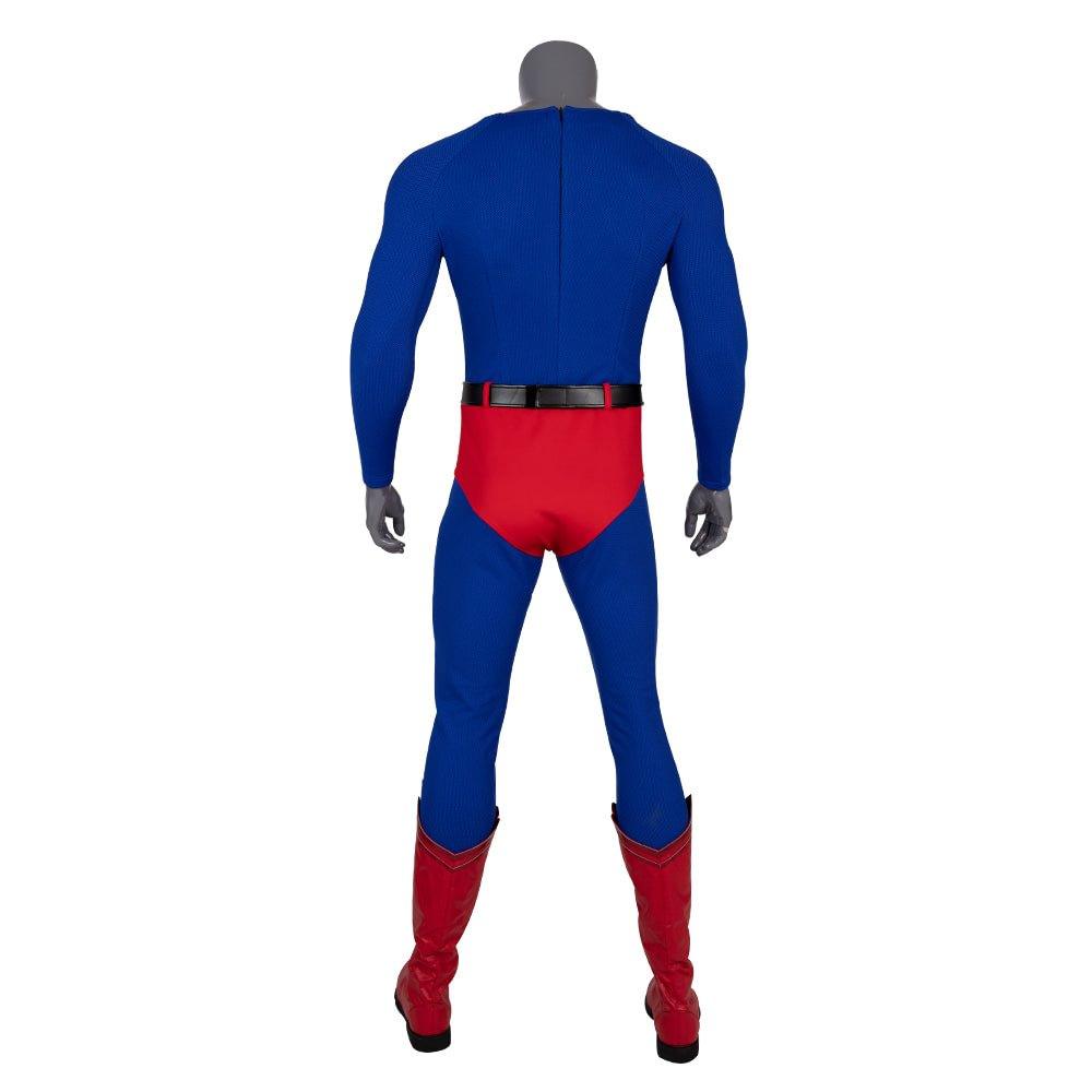 Superhero Clark Jumpsuit Outfit Crisis Infinite Earths Cosplay Costume