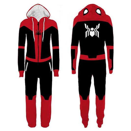 Adult Spiderman onesie cosplay Hoodie Sweatshirt