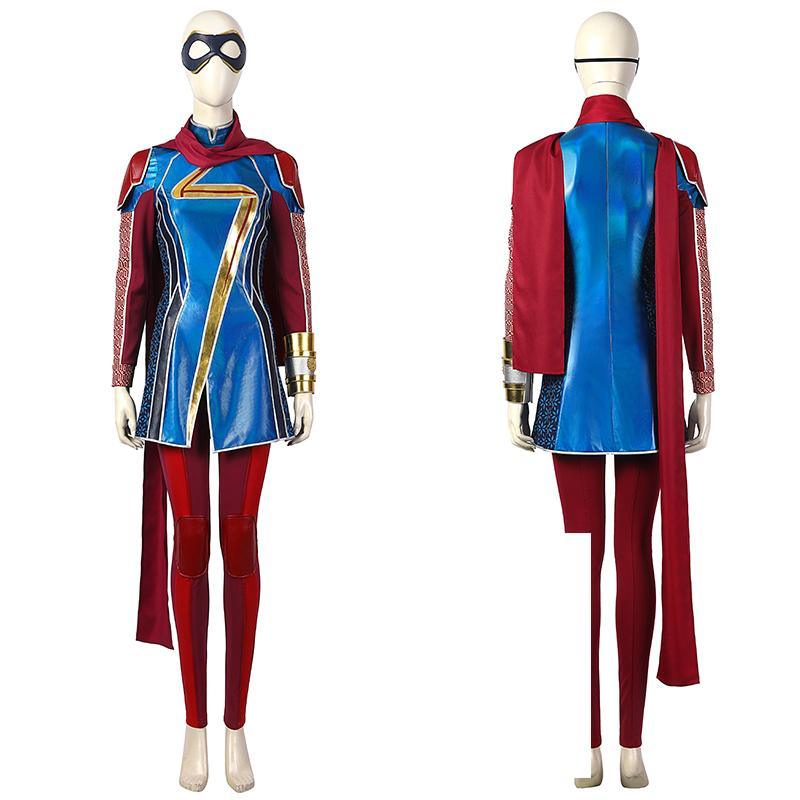 Kamala Khan Cosplay Costume Kara Zor El Outfit Halloween Carnival Suit