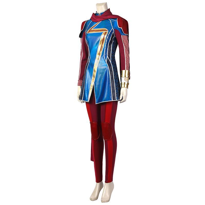 Kamala Khan Cosplay Costume Kara Zor El Outfit Halloween Carnival Suit