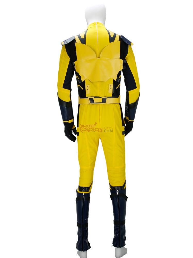 Movie Deadpool 3 Wolverine Leather Jumpsuit Outfit Cosplay Costume