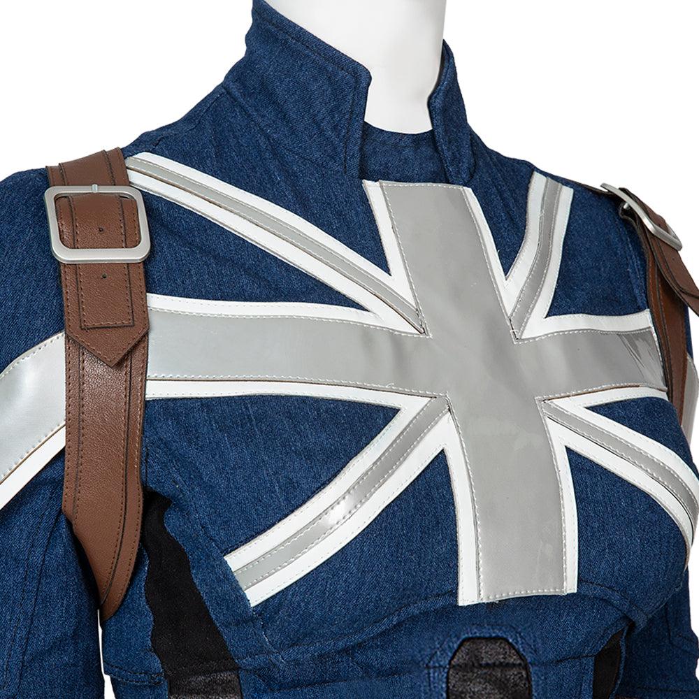 Peggy Carter Cosplay Costume What If Captain Carter Stealth Outfit