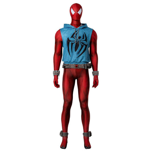 Scarlet Spider Jumpsuit Spiderman Cosplay Costume