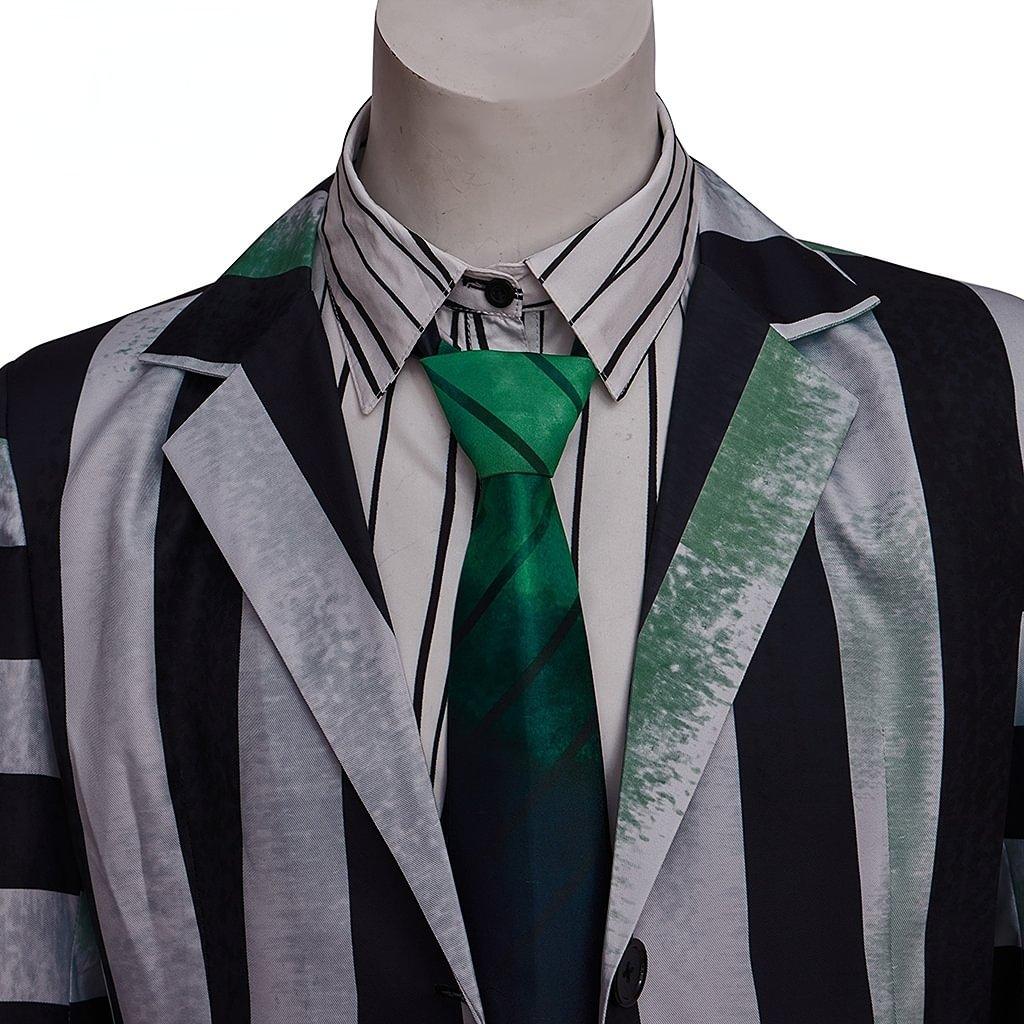 Beetlejuice Musical Cosplay Costume Striped Beetlejuice Halloween Suits