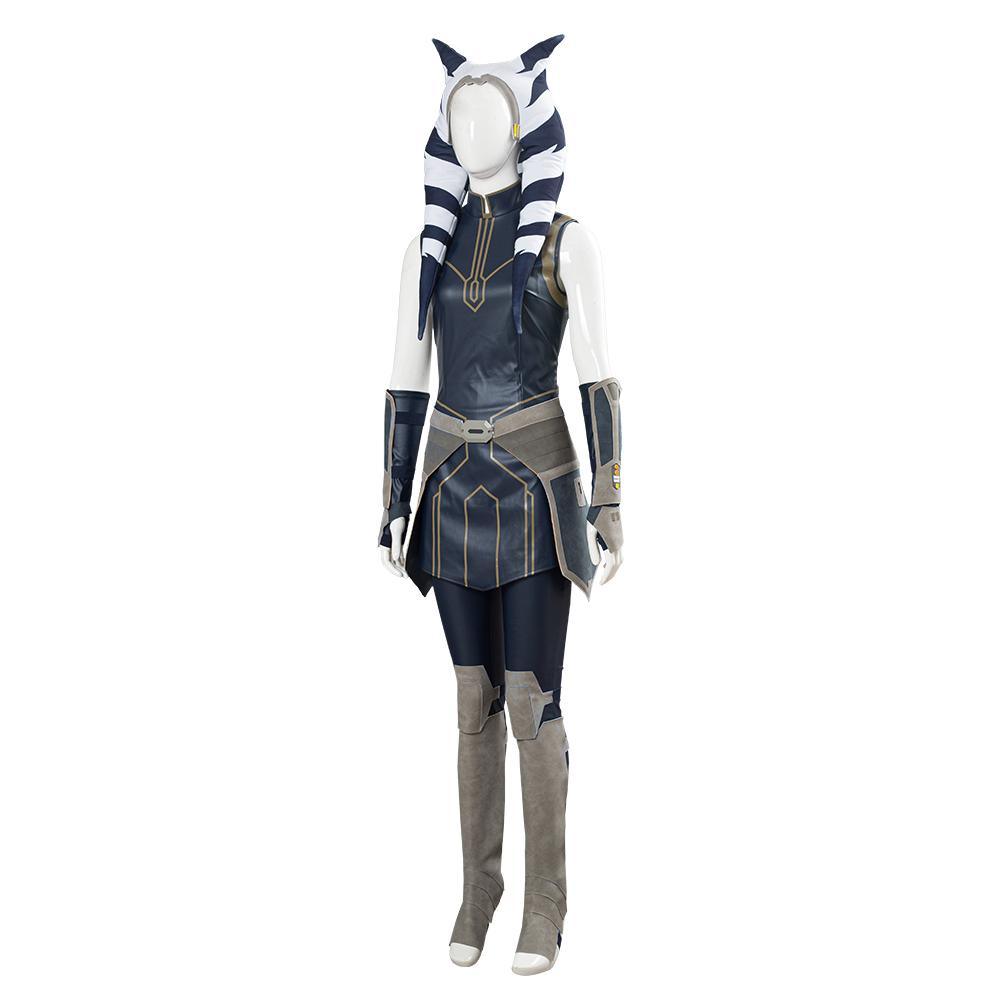 SW Clone Wars Season 7 Ahsoka Tano Women Girls Outfit Halloween Carnival Costume Cosplay Costume