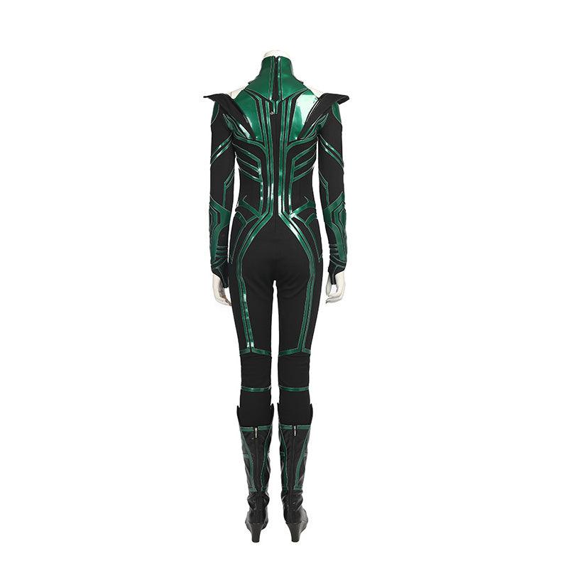 Hela Costume Thor 3 Ragnarok Women Halloween Bodysuit Cloak Cosplay Suit