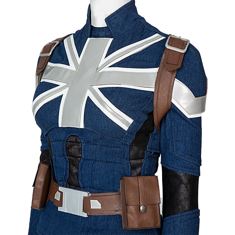 Peggy Carter Cosplay Costume What If Captain Carter Stealth Outfit