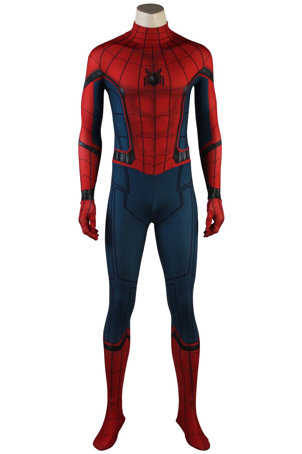 Civil War Spiderman Costume 3D Shade Spandex Fullbody Halloween Cosplay Spider-man Superhero Costume For Adult/Kids