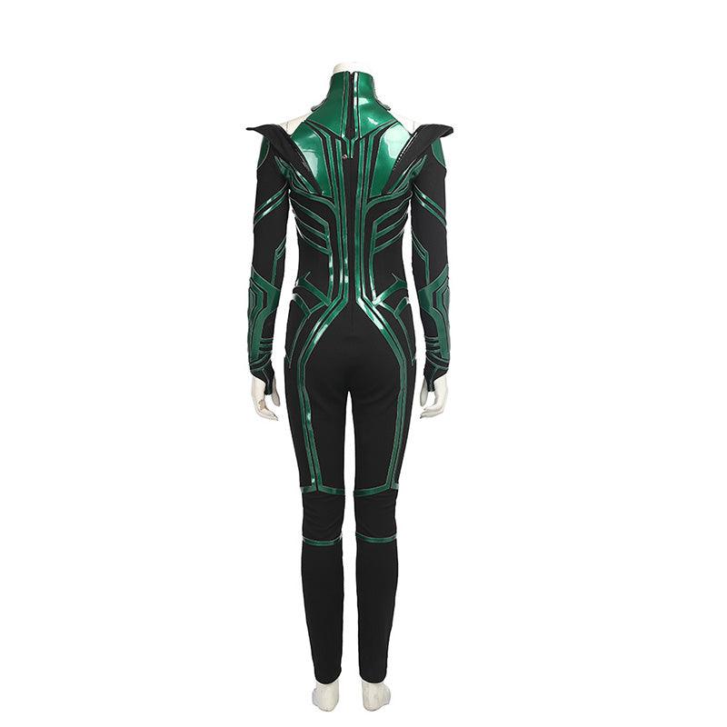 Hela Costume Thor 3 Ragnarok Women Halloween Bodysuit Cloak Cosplay Suit