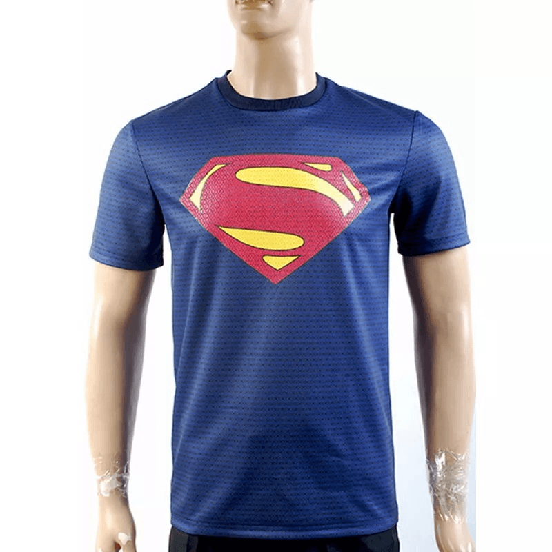 Superhero Clark Man Of Steel Superhero Clark Blue T Shirt New - CrazeCosplay