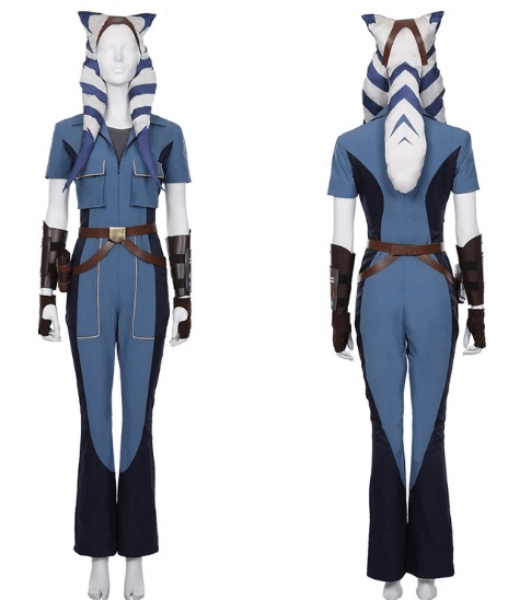 SW The Clone Wars Season 7 Ahsoka Tano Overalls Halloween Carnival Costume Cosplay Costume