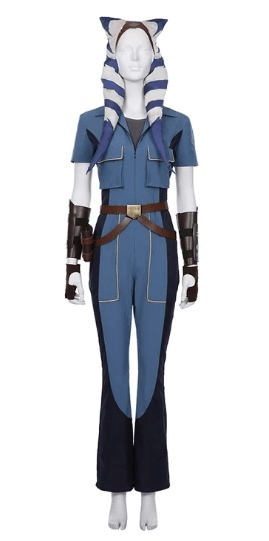 SW The Clone Wars Season 7 Ahsoka Tano Overalls Halloween Carnival Costume Cosplay Costume