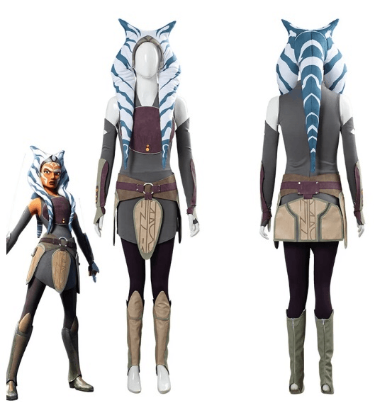 SW Rebels Ahsoka Tano Women Dress Outfit Halloween Carnival Costume Cosplay Costume