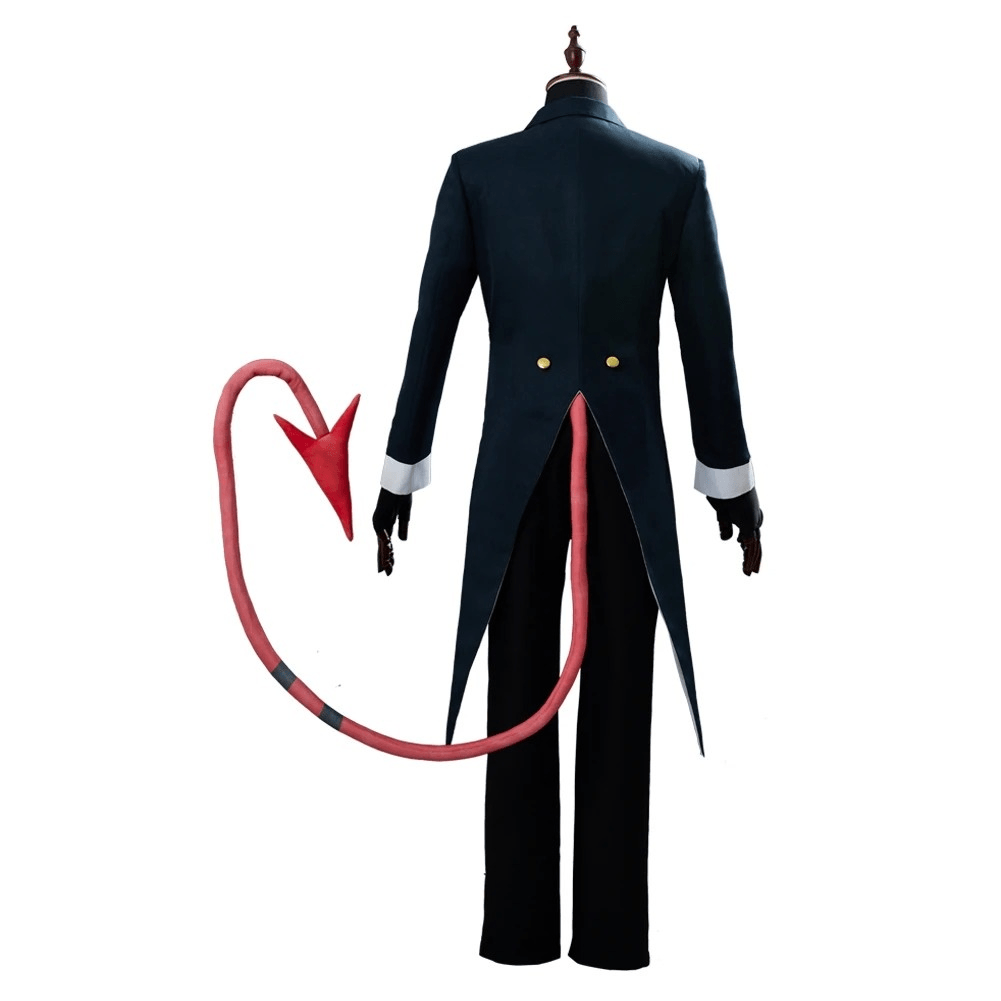 Hazbin Hotel Moxxie Helluva Boss Black Suit Cosplay Costume