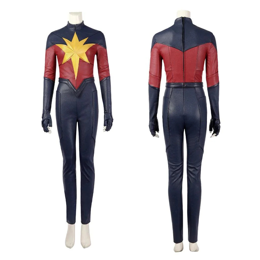 The Marvels Captain Marvel Carol Danvers Jumpsuit Outfit Cosplay Costume