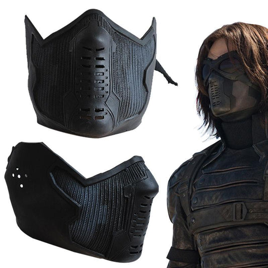 Winter Soldier James Buchanan Bucky Barnes Baron Zemo Cosplay Latex wool PVC Mask Halloween Party Mask Props