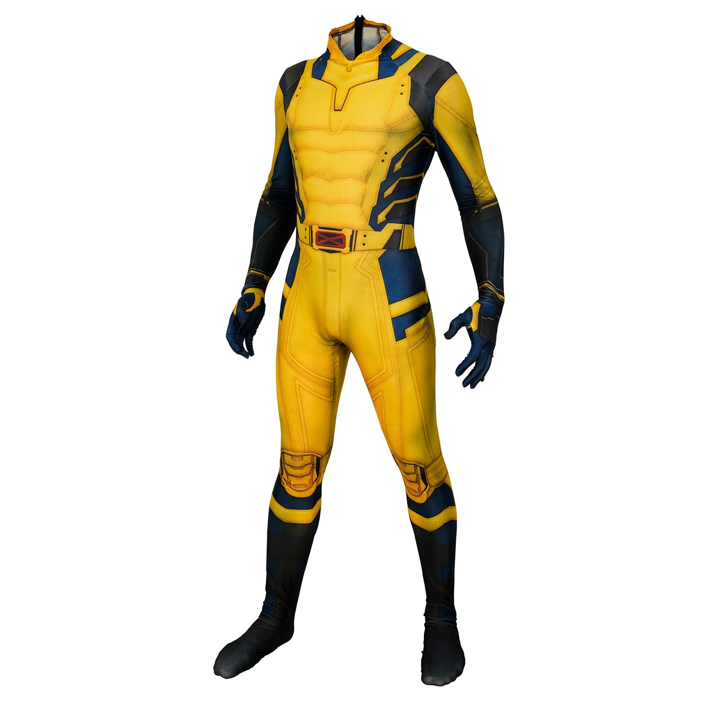 Movie Deadpool 3 Wolverine Jumpsuit Yellow Printed Cosplay Costume