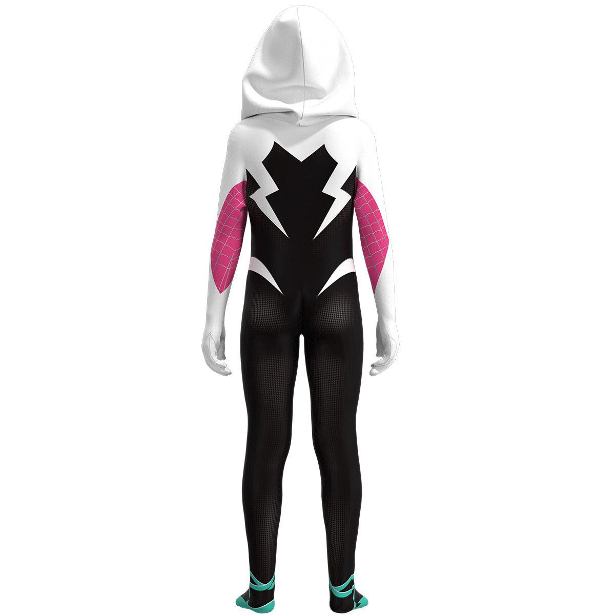 Kids Spiderman Into The Spider Verse Spider Gwen Halloween Costumes For Girls