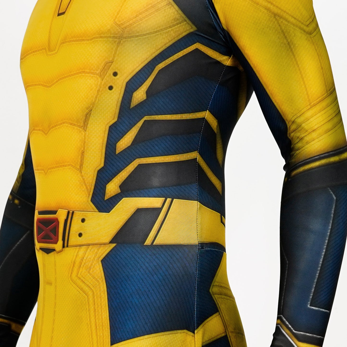 Movie Deadpool 3 Wolverine Jumpsuit Yellow Printed Cosplay Costume