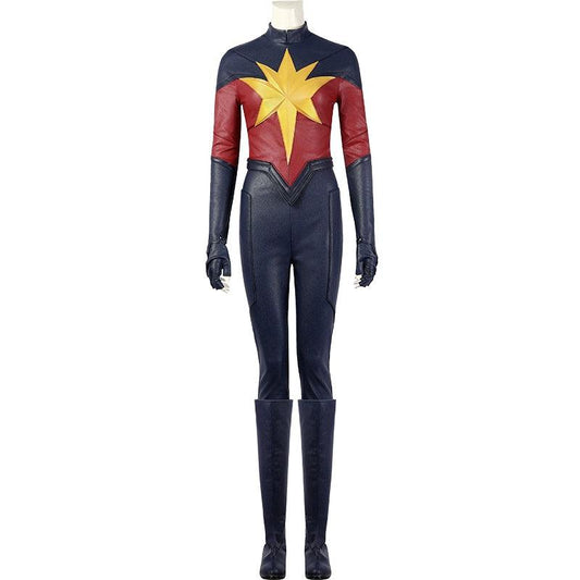 The Marvels Captain Marvel Carol Danvers Jumpsuit Outfit Cosplay Costume