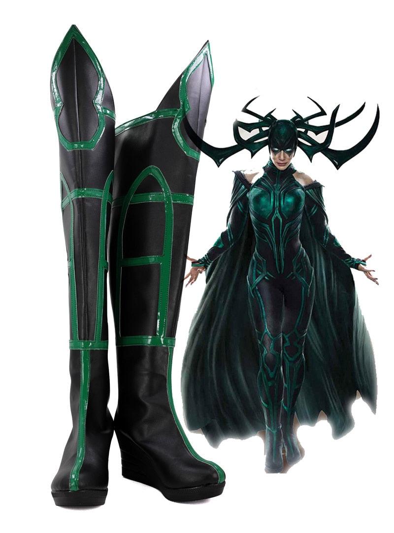 thor 3 ragnarok goddess of death hela boots cosplay shoes