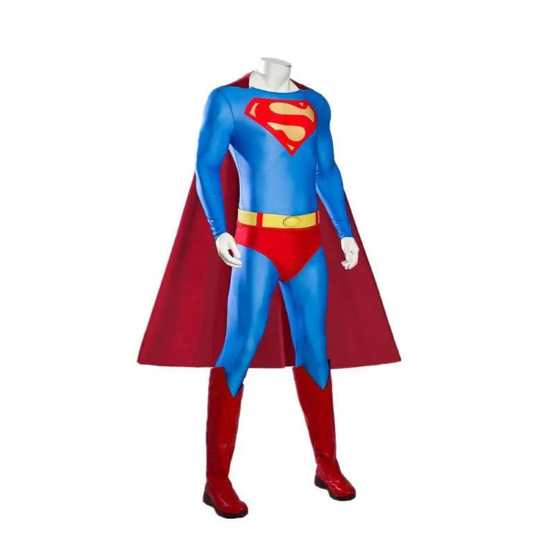 1978 Movie Superhero Clark Jumpsuit Outfit Cosplay Costume