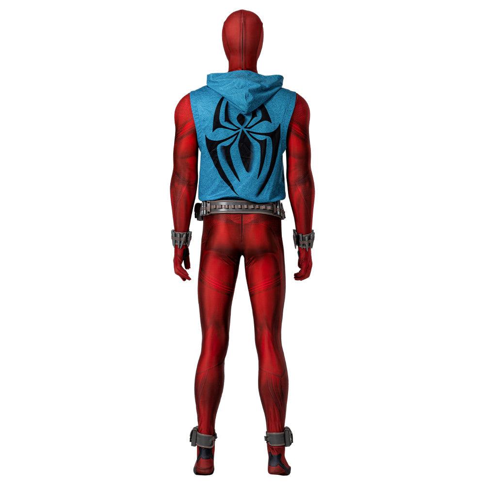 Scarlet Spider Jumpsuit Spiderman Cosplay Costume