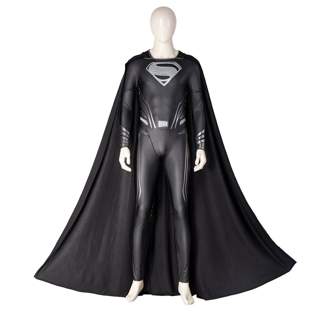 Black Clark Superhero Cosplay Suit Recovery Suit Cosplay Costume