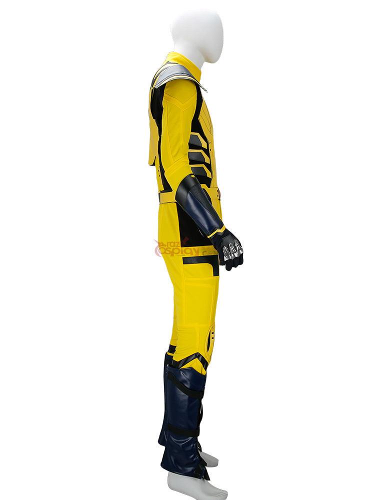 Movie Deadpool 3 Wolverine Leather Jumpsuit Outfit Cosplay Costume