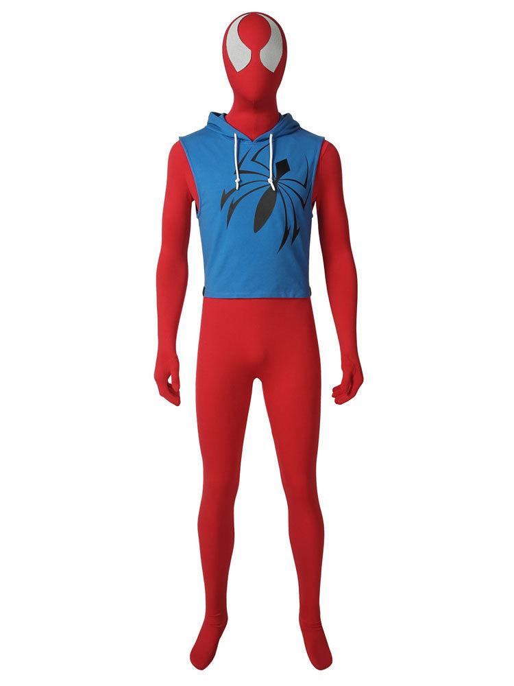 Scarlet Spiderman Ben Reilly Suit PS4 Costume for Cosplay