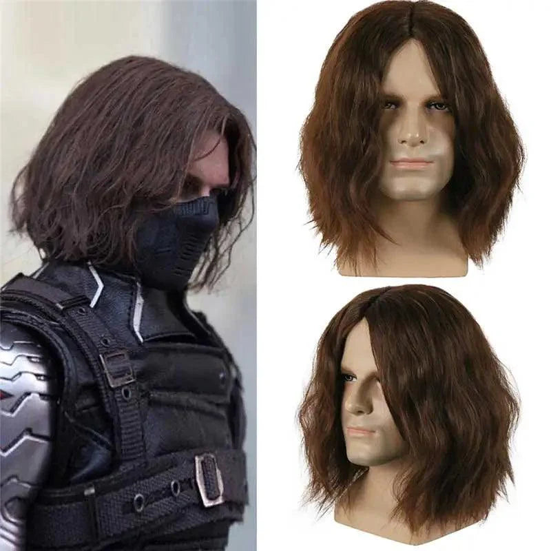 Winter Soldier Bucky Barnes Cosplay Wigs