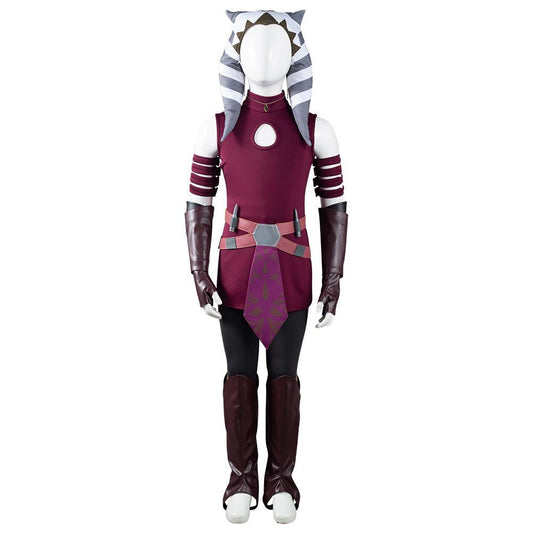 SW The Clone Wars Ahsoka Tano Kids Children Halloween Carnival Suit Outfits Cosplay Costume