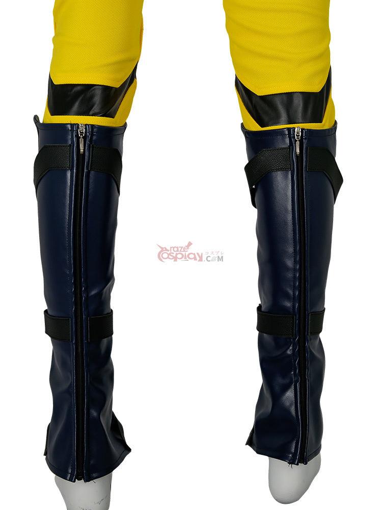 Movie Deadpool 3 Wolverine Leather Jumpsuit Outfit Cosplay Costume