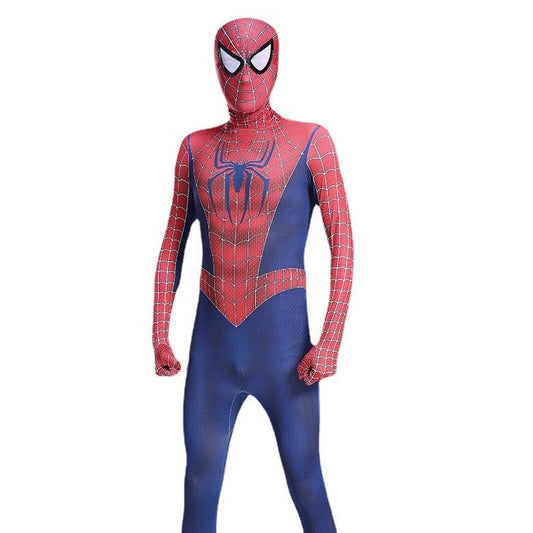 Tobey Maguire Spiderman Costume Black red Raimi Cosplay Superhero Zentai Suit Halloween for Adults